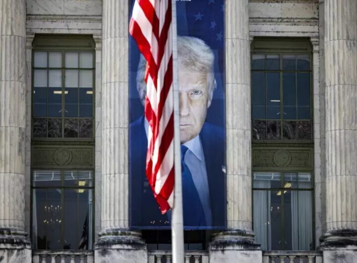 trump bandiera usa