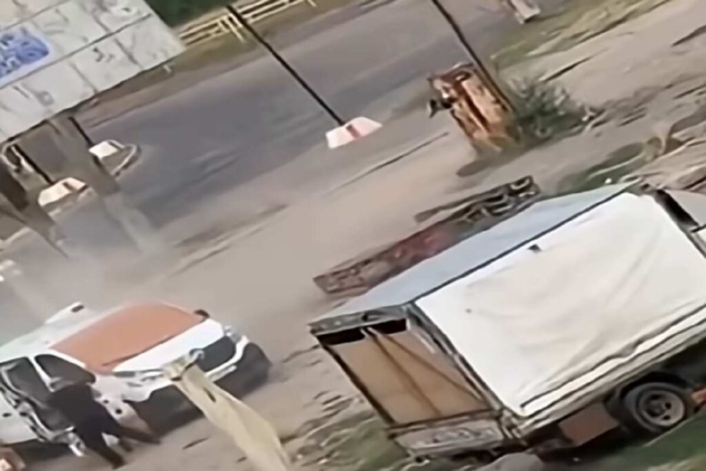Uomo colpito da un drone russo