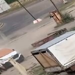 Uomo colpito da un drone russo