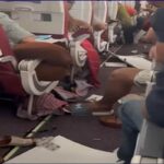 L'aereo dopo la turbolenza