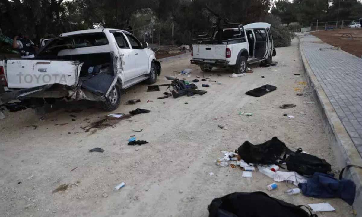 Una scena del massacro del 7 ottobre 2023 compiuto in Israele da Hamas
