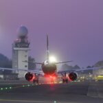 aereo in pista