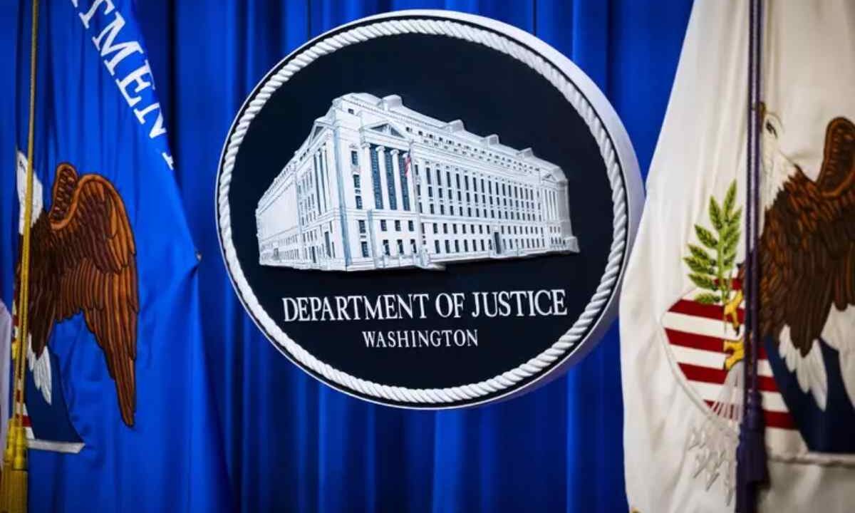 Il logo del Dipartimento di Giustizia Usa