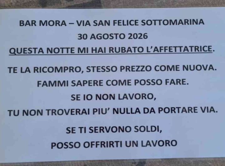 messaggio bar mora venezia