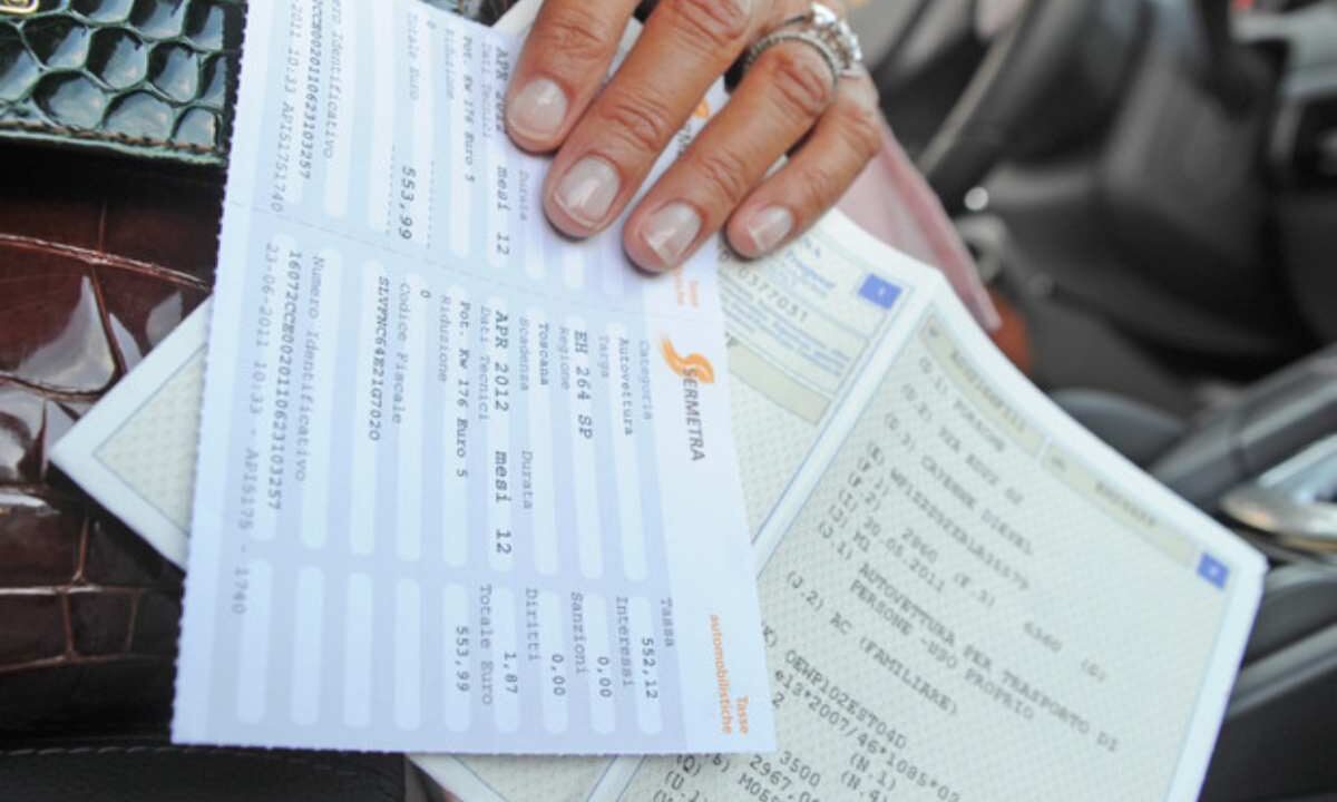 Ricevuta del bollo auto pagato