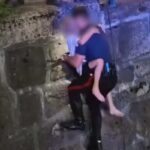 Carabiniere salva bambini