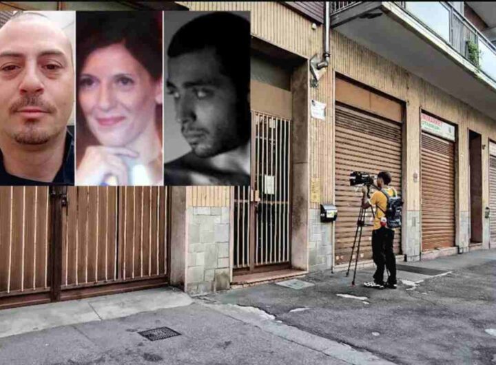 La casa in cui si è consumato il delitto e i volti di Colapietro, della professoressa Formichetti e di De Oliveira Morando