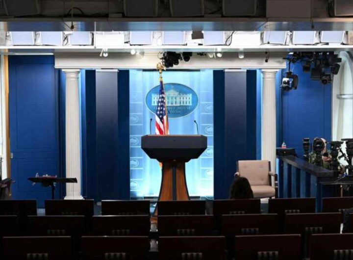 La sala stampa della Casa Bianca