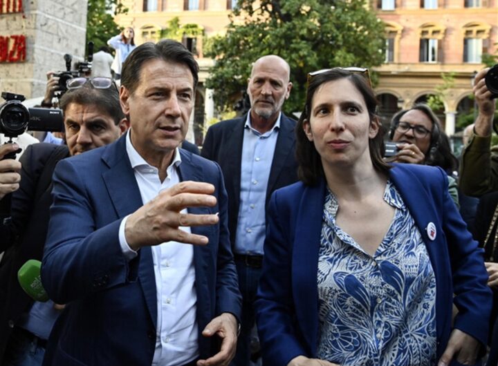 Giuseppe Conte ed Elley Schlein
