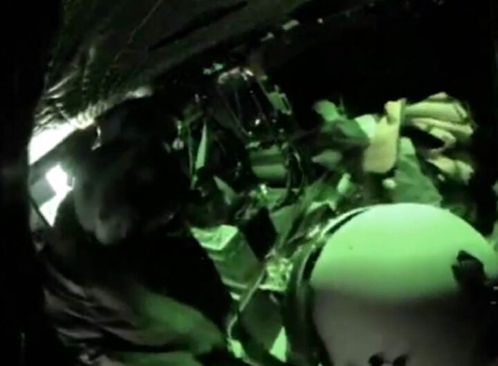 Il video dell'uomo malato a bordo della crociera che viene soccorso dall'elicottero della Guardia Costiera