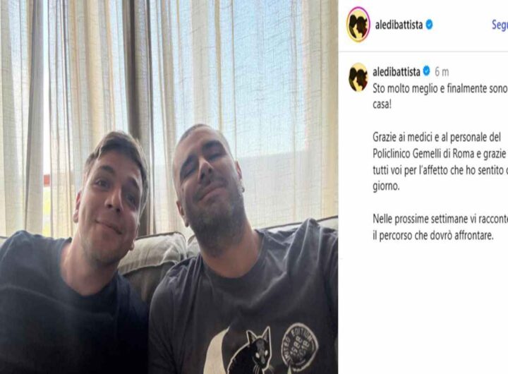 Alessandro Di Battista dimesso dal Gemelli: "Sto molto meglio e finalmente sono a casa!"