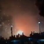 Esplosione fuochi d'artificio