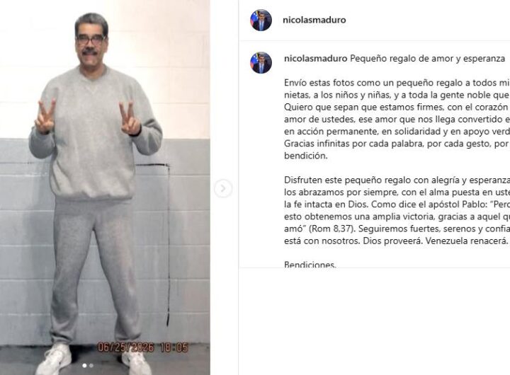 La foto di Maduro dal carcere di New York