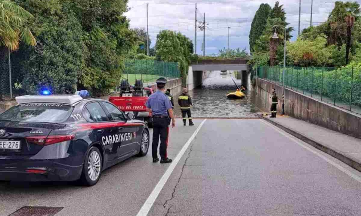 Sottopassaggio allagato
