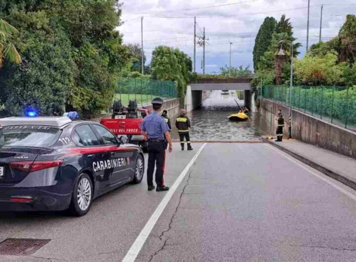 Sottopassaggio allagato