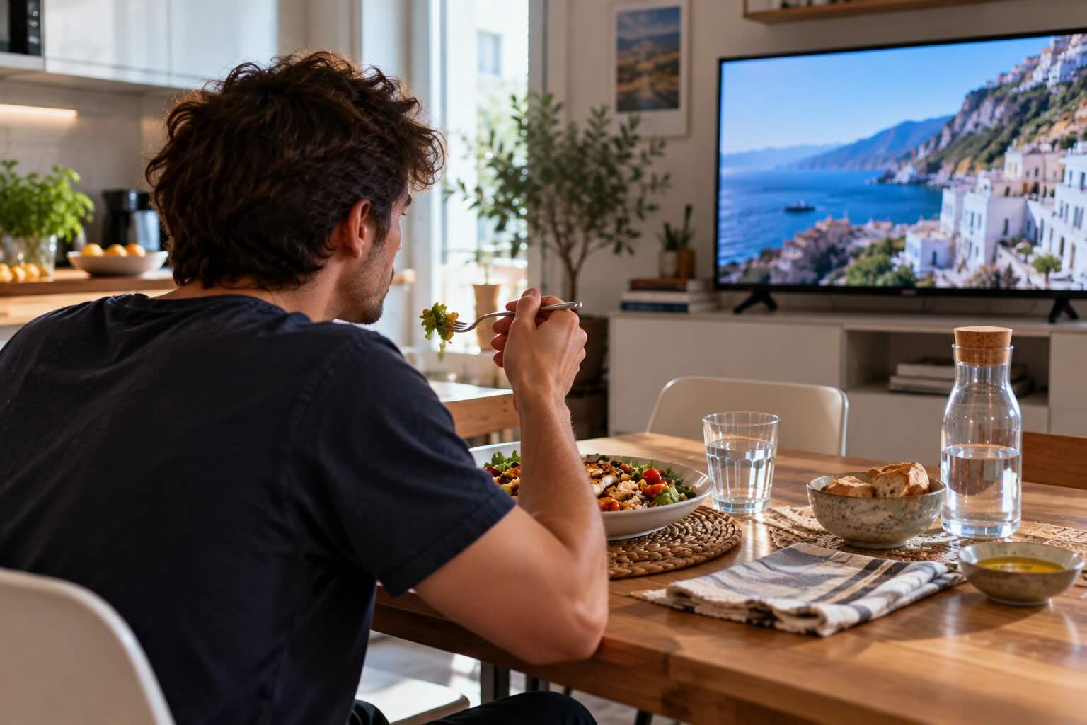 mangiare davanti alla tv