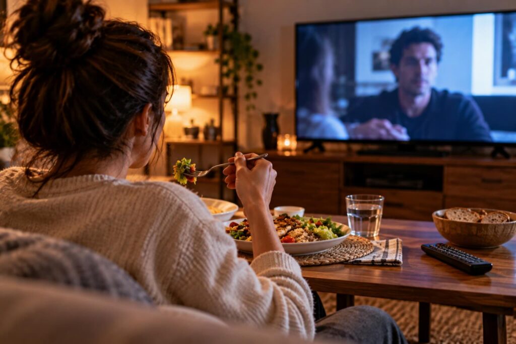 mangiare davanti alla tv