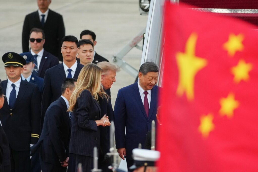 melania e donald trup con xi jinping e consorte