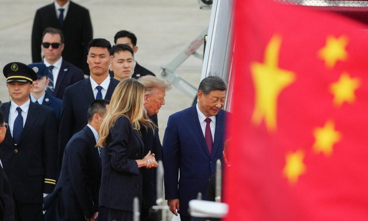 melania e donald trup con xi jinping e consorte