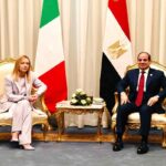 La premier Meloni con il presidente dell'Egitto Abdel Fattah Al-Sisi