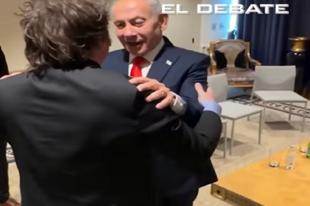 L'abbraccio tra Milei e Netanyahu a margine dell'Assemblea dell'Onu: "Mi amigo"