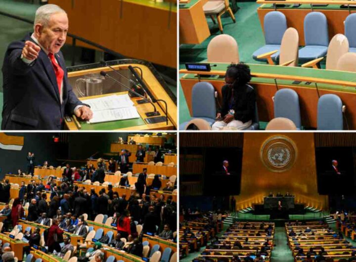 Netanyahu all'Onu, decine di diplomatici lasciano la sala