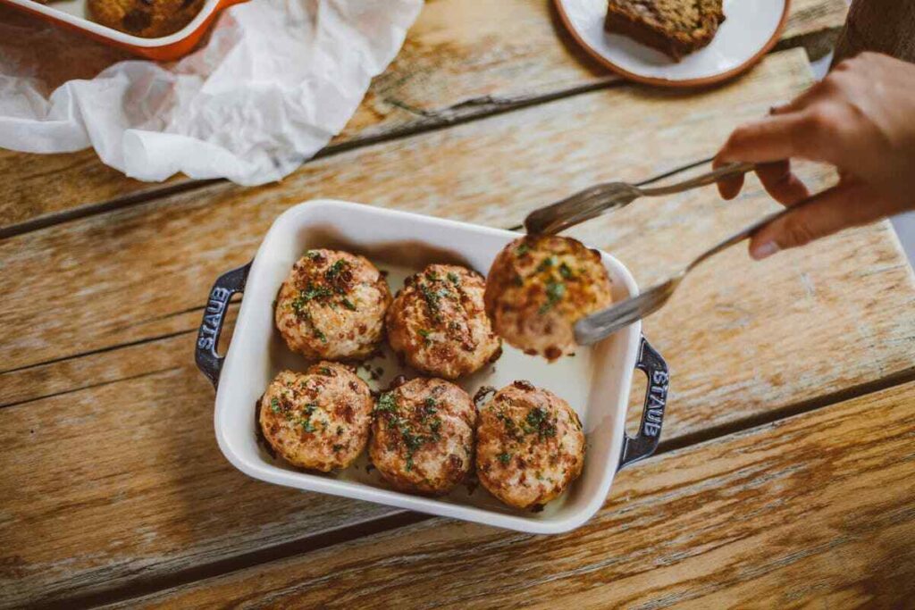 polpette senza carne con patate e ceci
