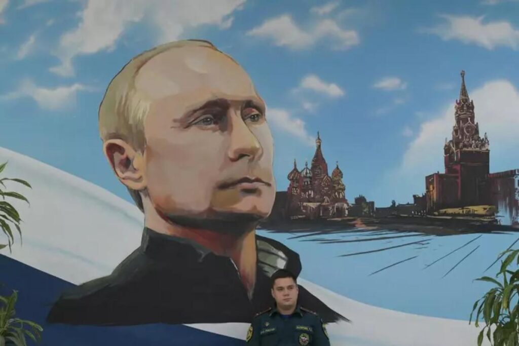 Un murale dedicato a Putin