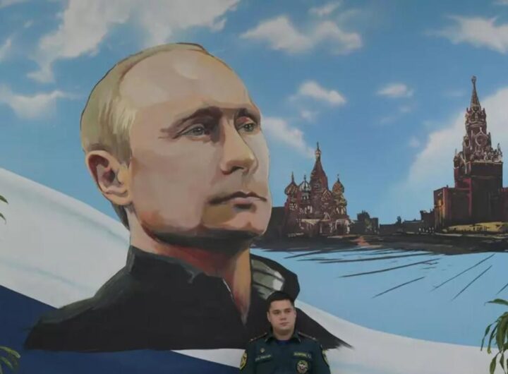 Un murale dedicato a Putin