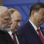Modi, Putin e Xi Kinping in una foto d'archivio