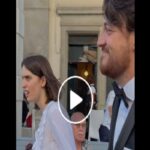 Alberto Stefani con Emma sul red carpet