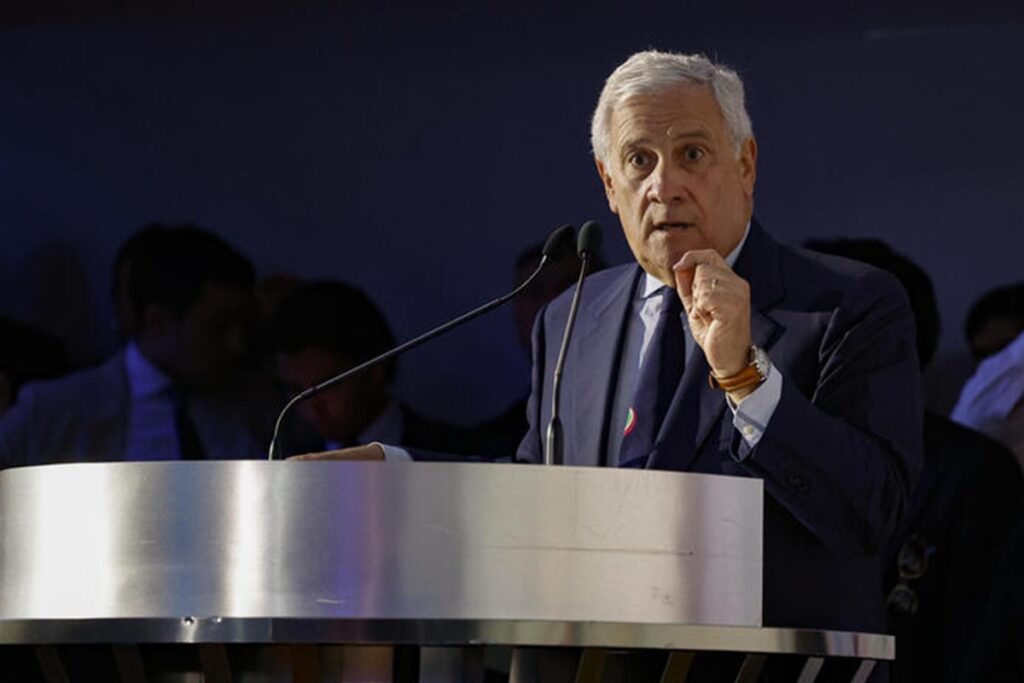 Il ministro degli Esteri, Antonio Tajani