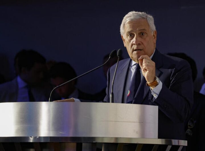 Il ministro degli Esteri, Antonio Tajani