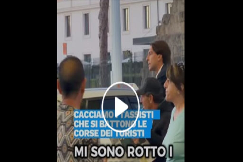 Il video dell'assessore Alessandro Onorato che a Roma se la prende con i tassisti che si 'battono le corse'