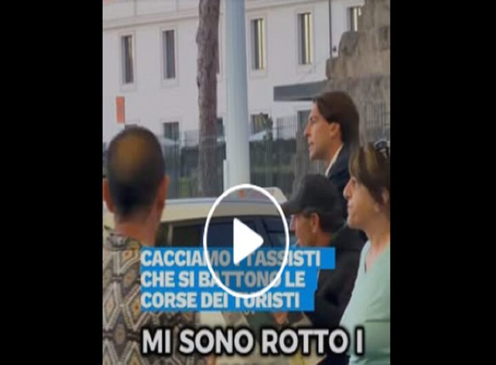 Il video dell'assessore Alessandro Onorato che a Roma se la prende con i tassisti che si 'battono le corse'