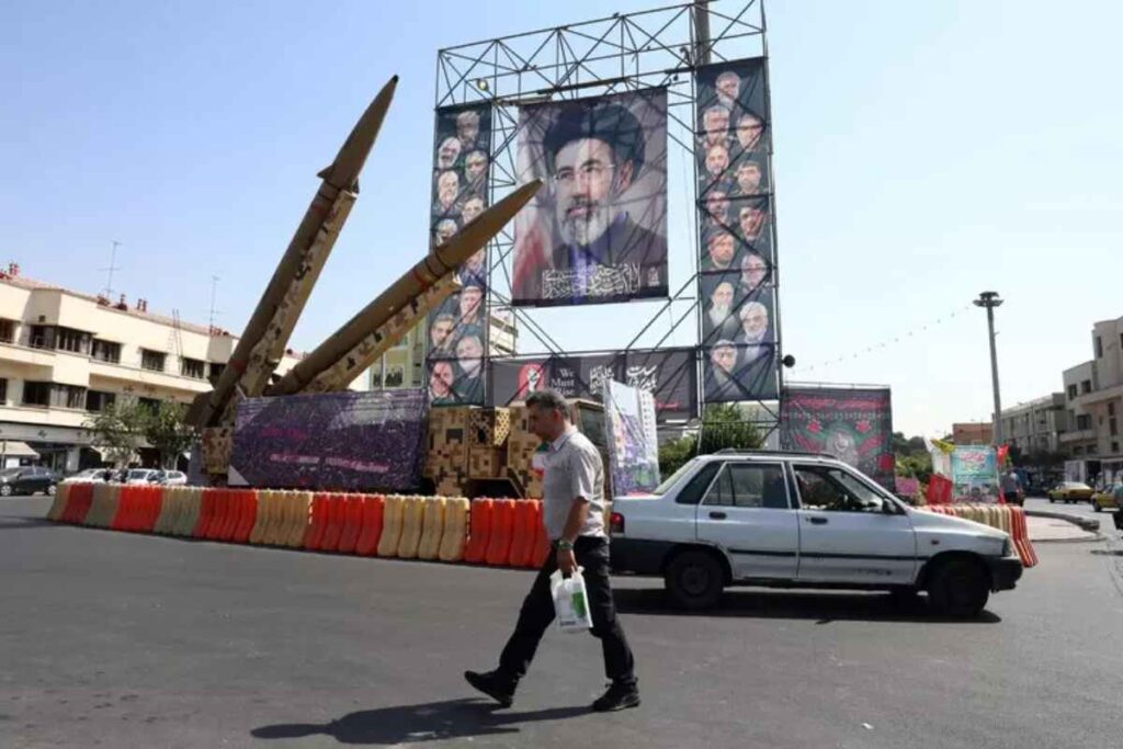 Una strada di Teheran in Iran