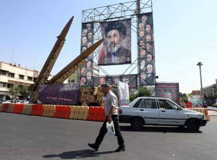 Una strada di Teheran in Iran