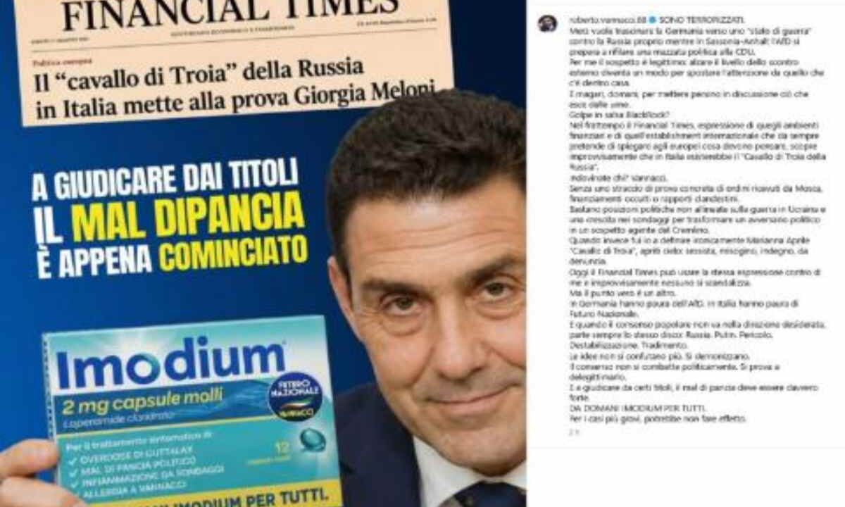 La replica di Vannacci al Financial Times