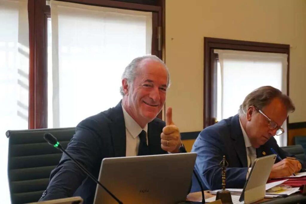 L'ex governatore del Veneto Luca Zaia