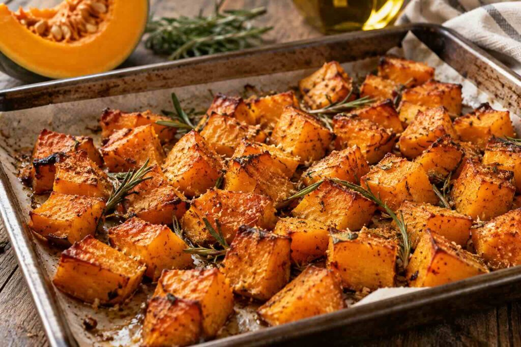 zucca al forno croccante senza friggere
