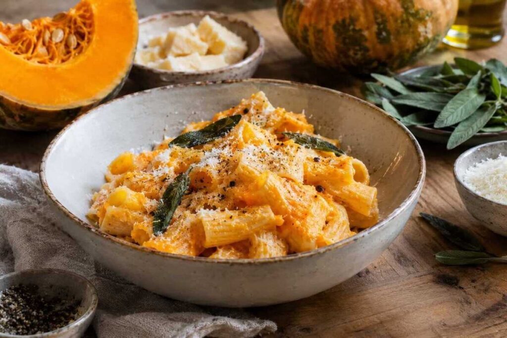 pasta cremosa zucca e salvia
