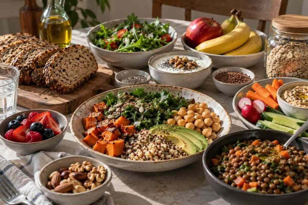 Tavola rustica ricca di fibre