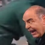 Bruno Vespa durante la puntata di Porta a Porta