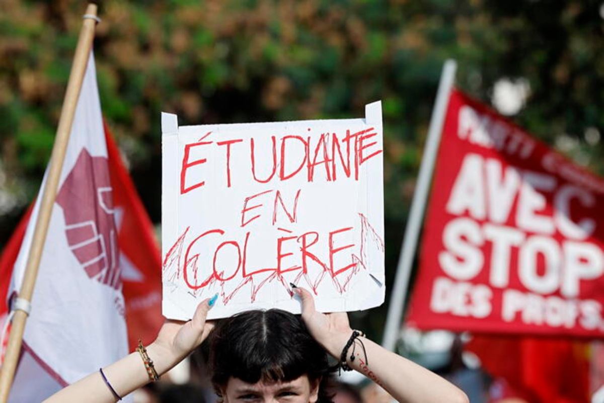 protesta studenti francia