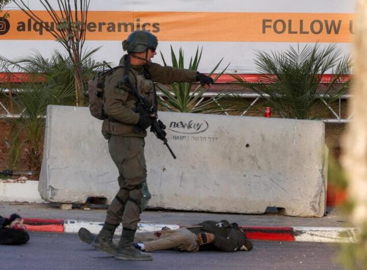 scontro a fuoco check-point a hebron
