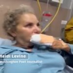 Heidi Levine in ospedale dopo l'aggressione