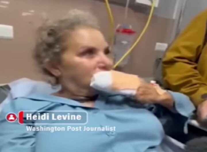 Heidi Levine in ospedale dopo l'aggressione