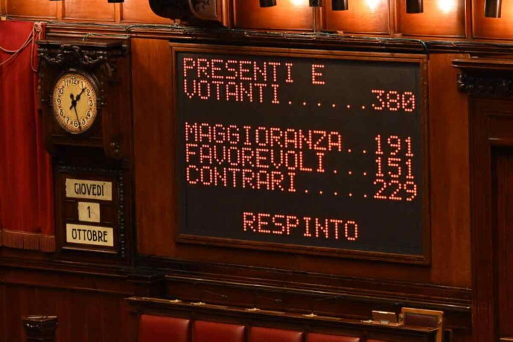 Votazione in Aula per la legge elettorale