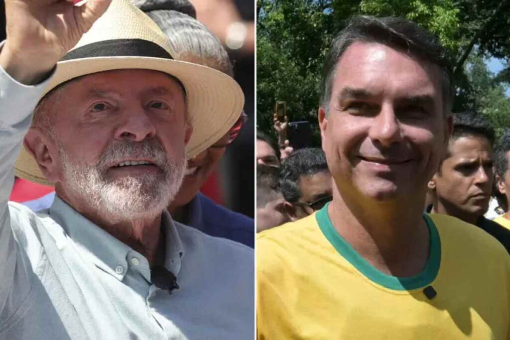 A sinistra Lula, a destra Bolsonaro