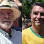 A sinistra Lula, a destra Bolsonaro